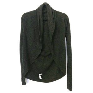 Express Dark Green Open Front Cardigan Size XS
